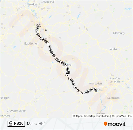 RB26 Train Line Map