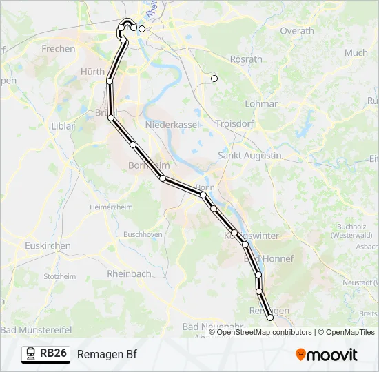 RB26 Train Line Map