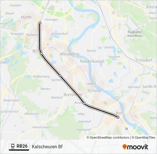 RB26 Train Line Map
