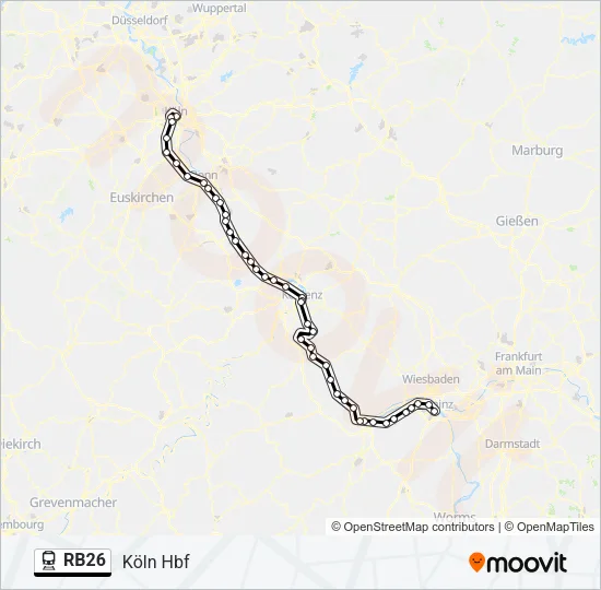 RB26 Train Line Map