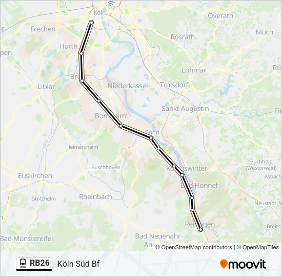 RB26 Train Line Map