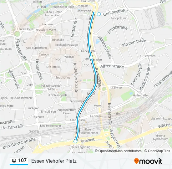 107 Light Rail Line Map