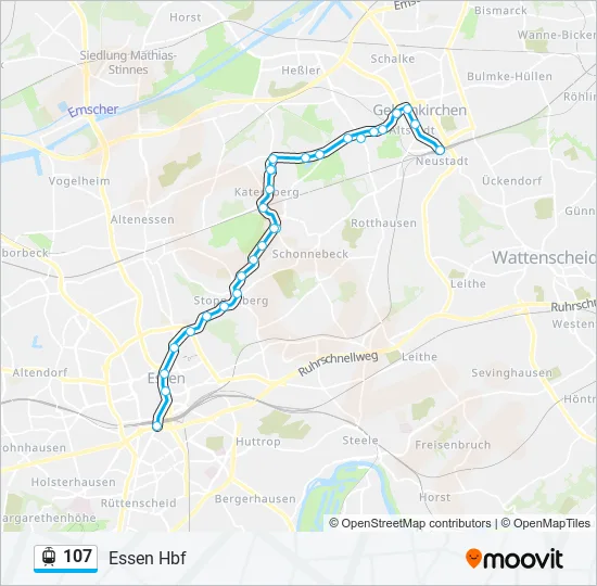 107 Light Rail Line Map