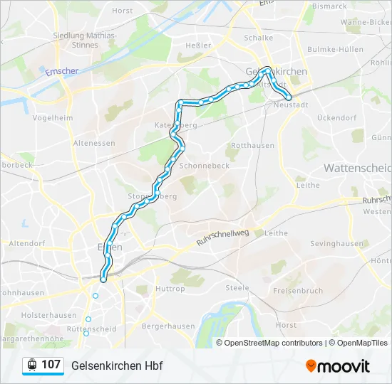 107 Light Rail Line Map