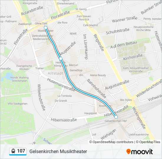 107 Light Rail Line Map