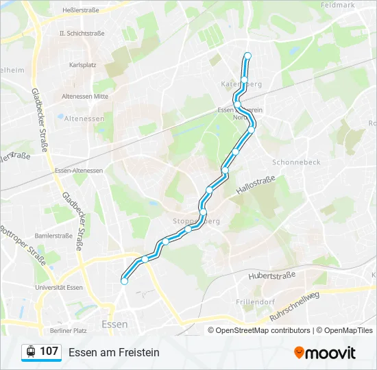 107 Light Rail Line Map