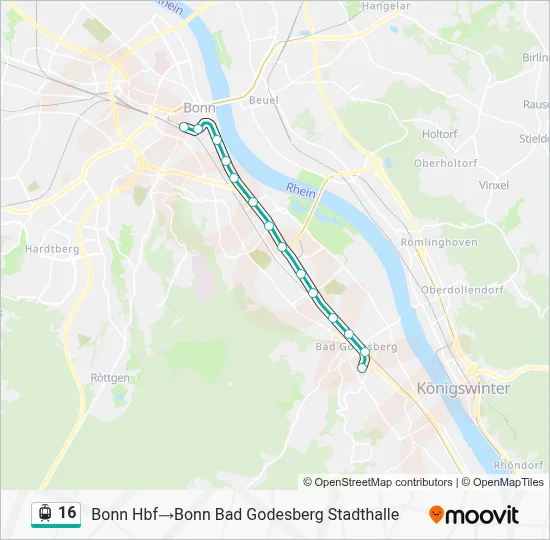 16 Light Rail Line Map