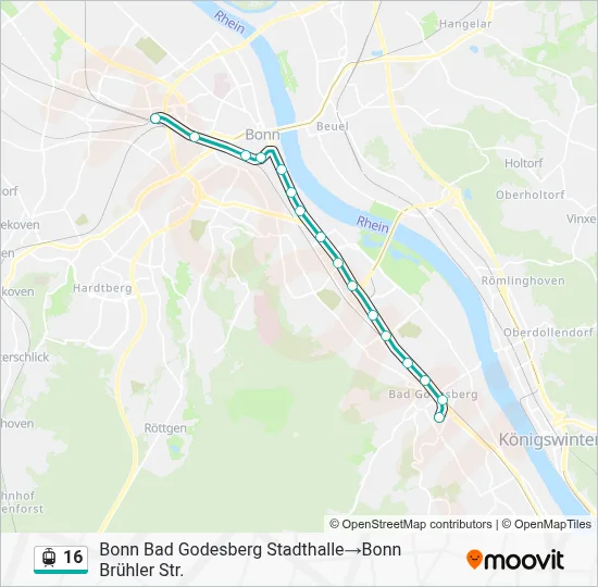 16 Light Rail Line Map