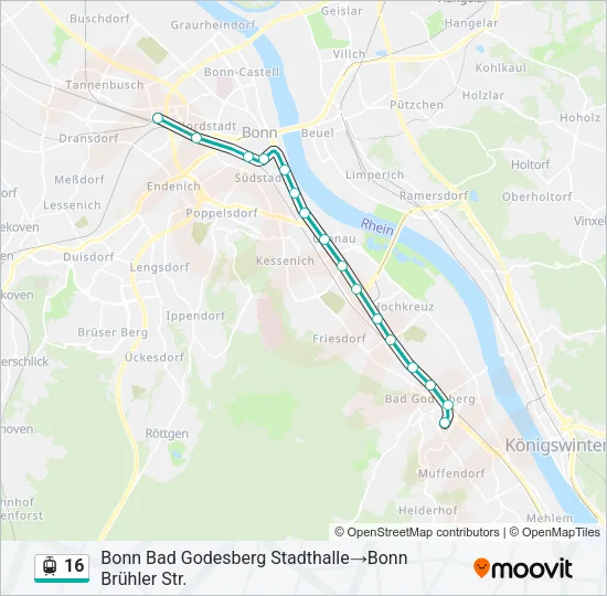 16 Light Rail Line Map