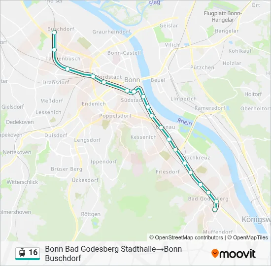 16 Light Rail Line Map