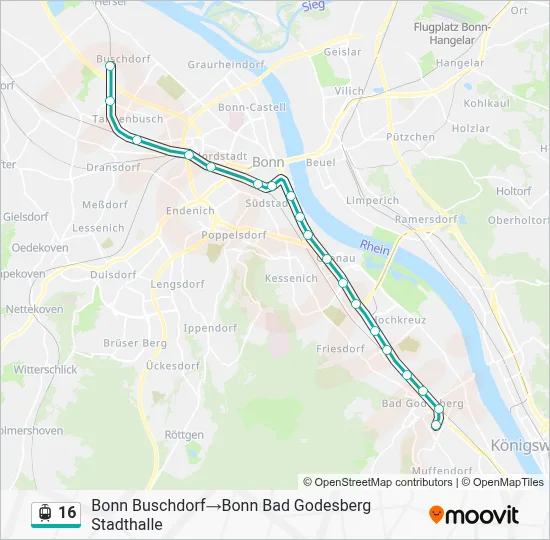 16 Light Rail Line Map