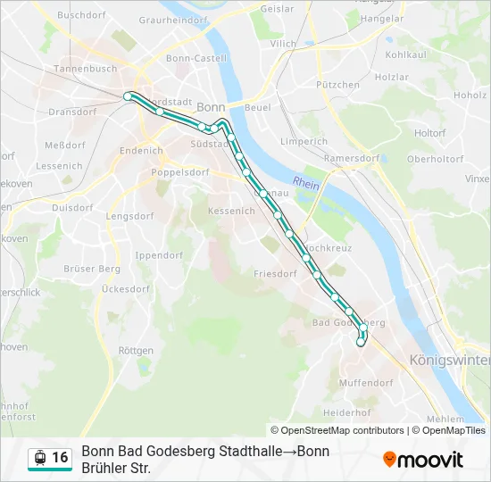 16 Light Rail Line Map