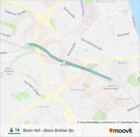 16 Light Rail Line Map