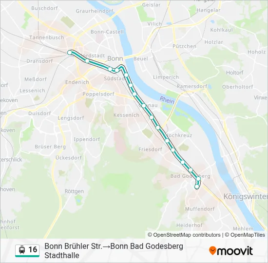 16 Light Rail Line Map