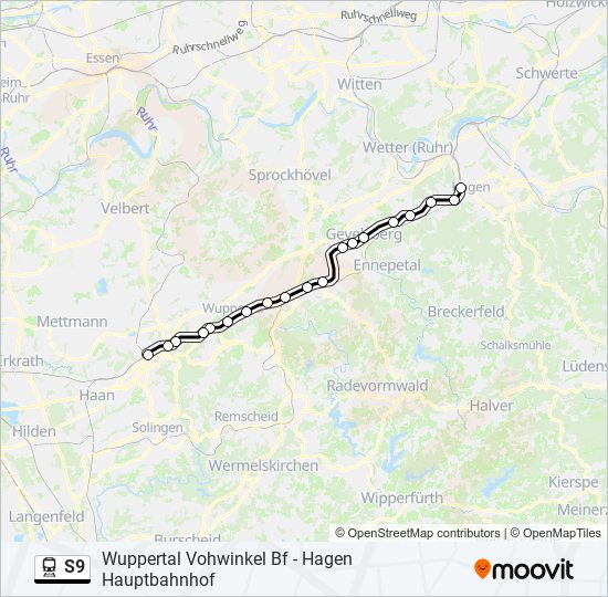 s9 Route: Schedules, Stops & Maps - Hagen Hauptbahnhof (Updated)