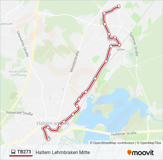 TB273 Bus Line Map