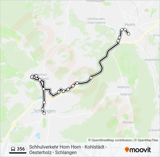 356 Bus Line Map