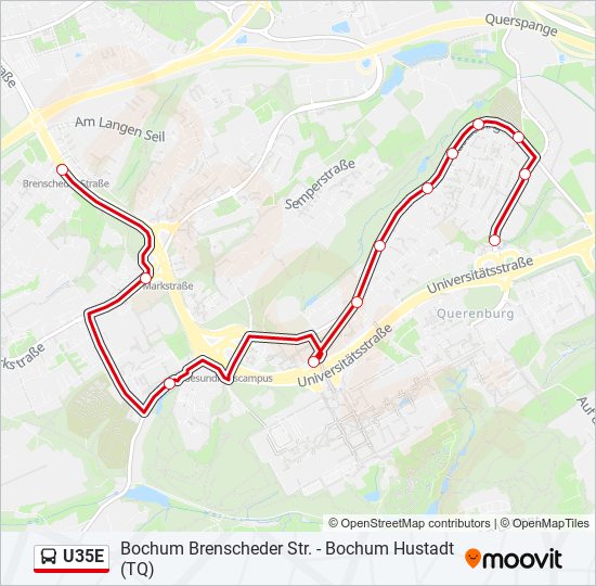 U35E Bus Line Map
