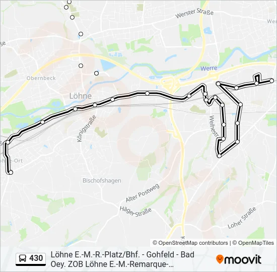 430 Bus Line Map