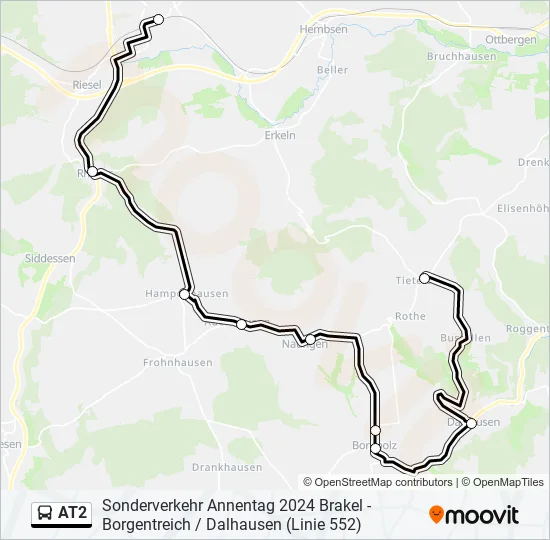 AT2 Bus Line Map