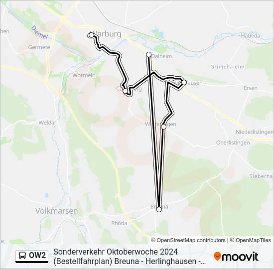 OW2 Bus Line Map
