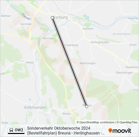 OW2 Bus Line Map