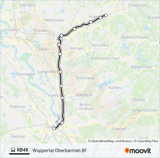 RB48 Bus Line Map