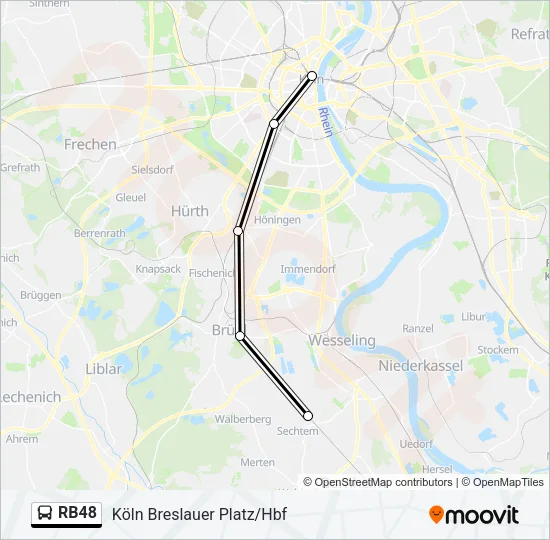 RB48 Bus Line Map