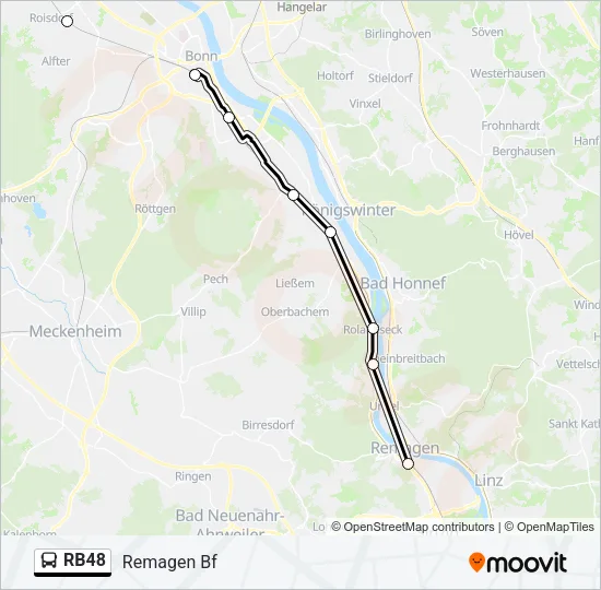 RB48 Bus Line Map