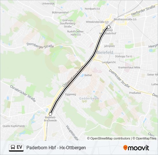 EV bus Line Map