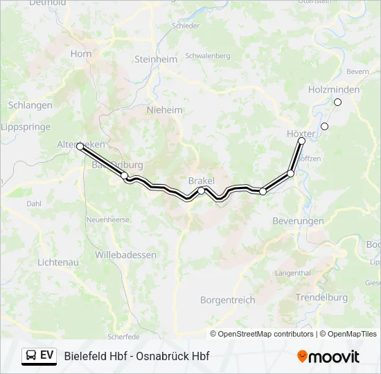 EV Bus Line Map