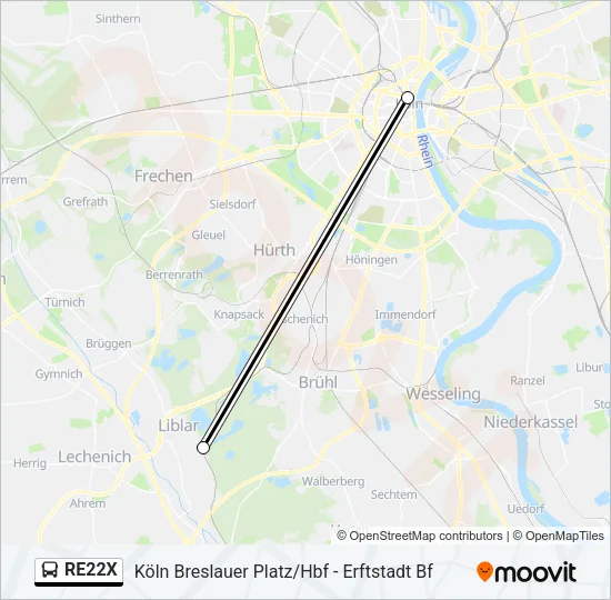 RE22X Bus Line Map