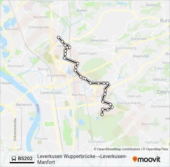 BS202 Bus Line Map