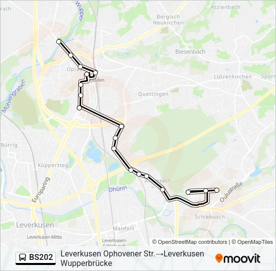 BS202 Bus Line Map