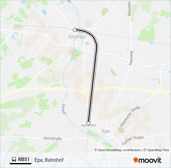 RB51  Line Map