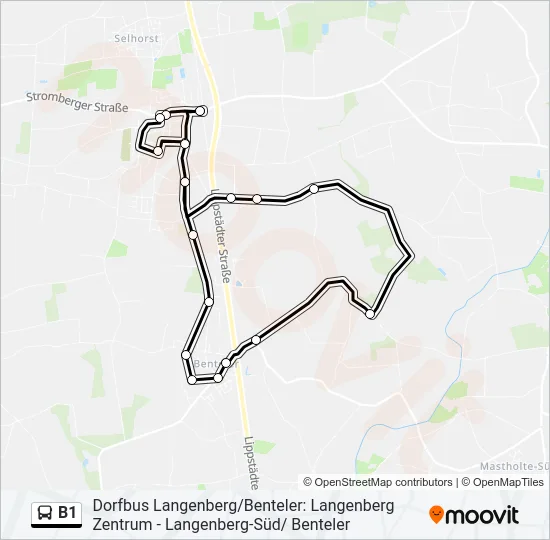 B1 Bus Line Map