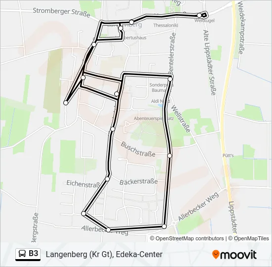 B3 Bus Line Map
