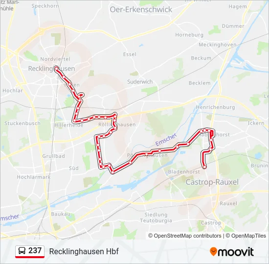 237 Bus Line Map