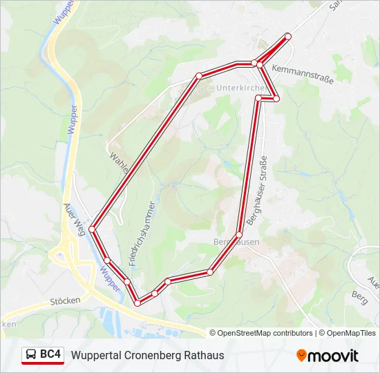 BC4 Bus Line Map