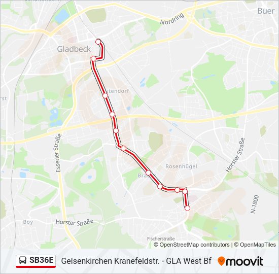 SB36E Bus Line Map
