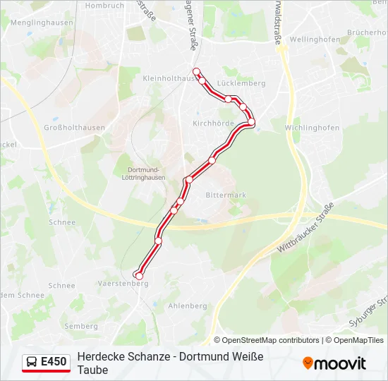 E450 Bus Line Map