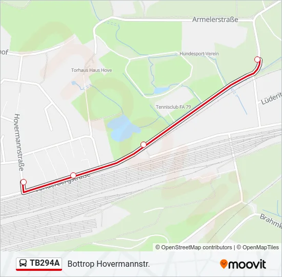 TB294A Bus Line Map