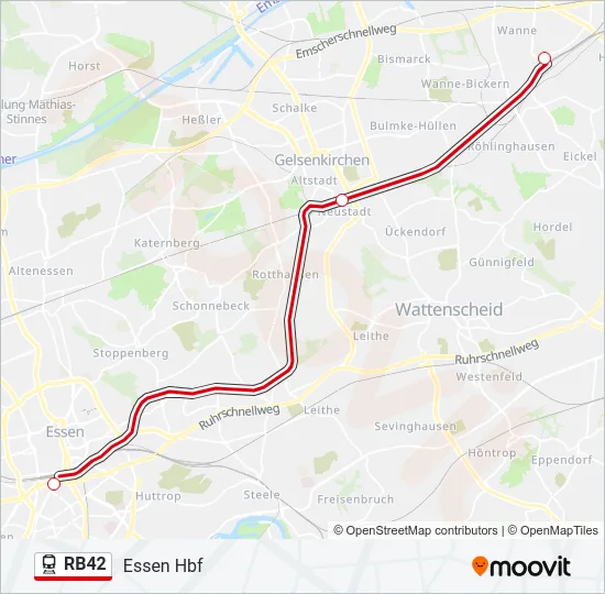 RB42 Train Line Map