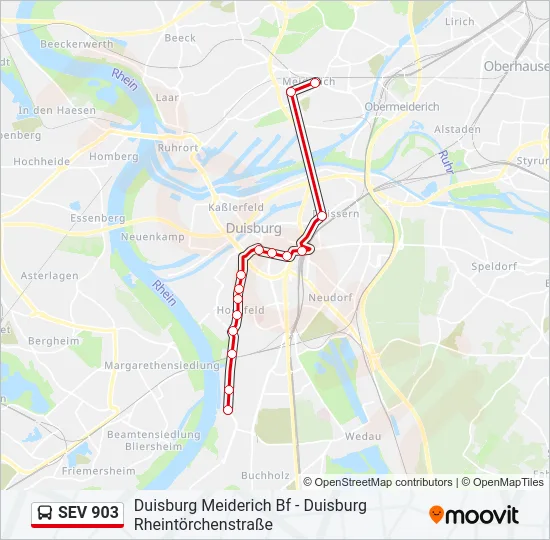 SEV 903 Bus Line Map