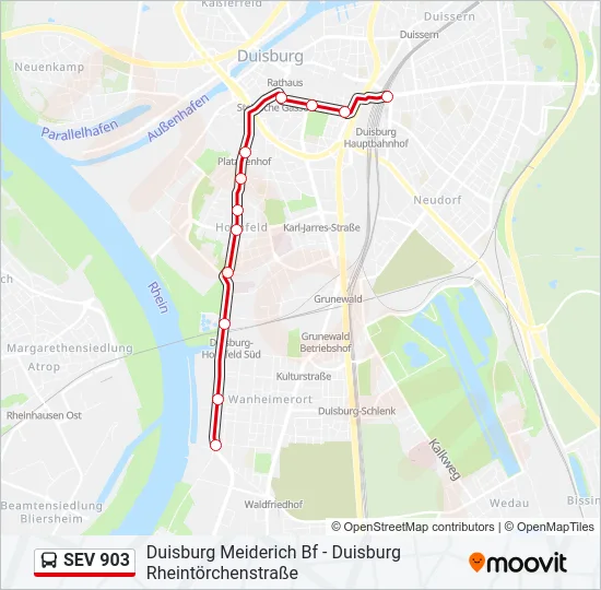 SEV 903 Bus Line Map