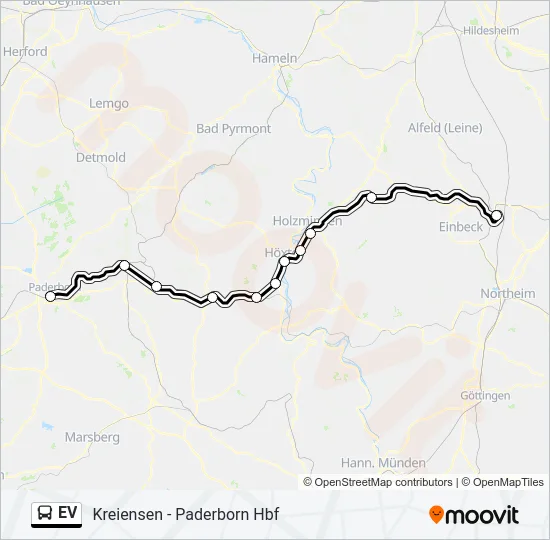 EV Bus Line Map