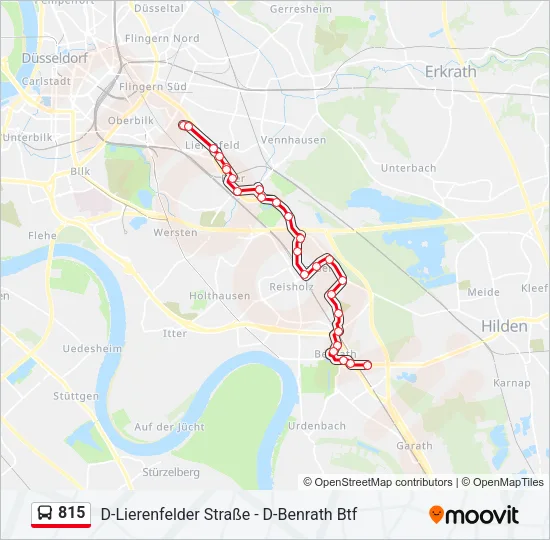 815 Bus Line Map