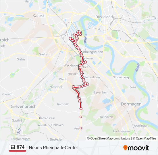 874 Route Schedules Stops Maps Neuss Rheinpark Center Updated 874-route-schedules-stops-maps-neuss-rheinpark-center-updated