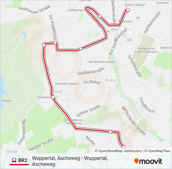 BR2 Bus Line Map
