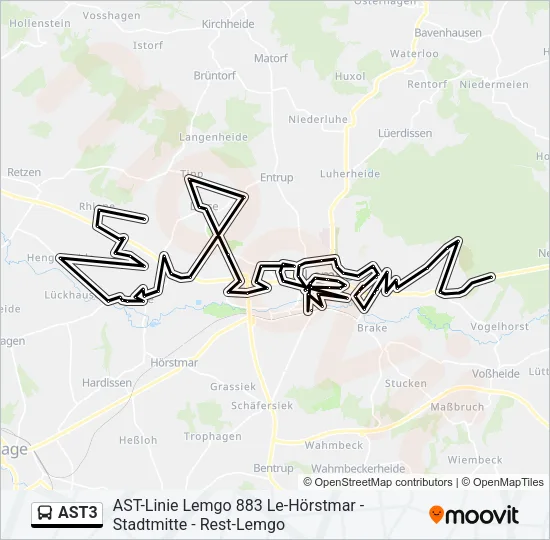 AST3 Bus Line Map